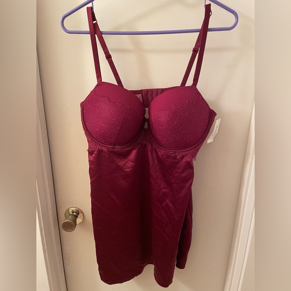 Beautiful maroon Nightgown